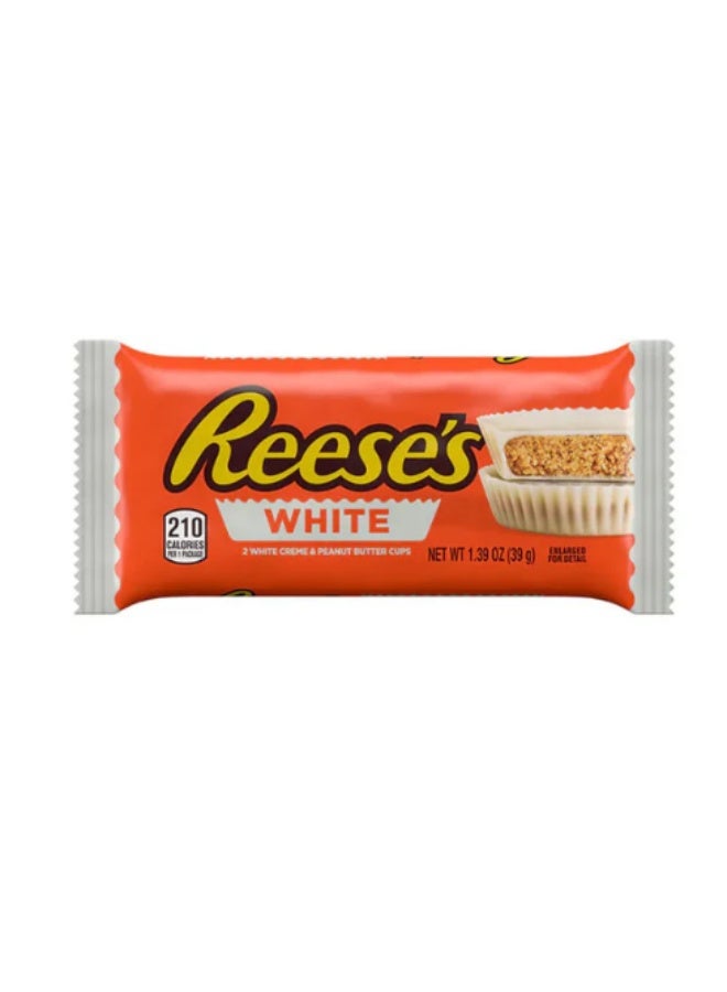 Reese's White Chocolate Peanut Butter Cups - 2 Cup Pack (39g) - Creamy & Salty Sweet Snack - Premium White Chocolate Treat - Image 4