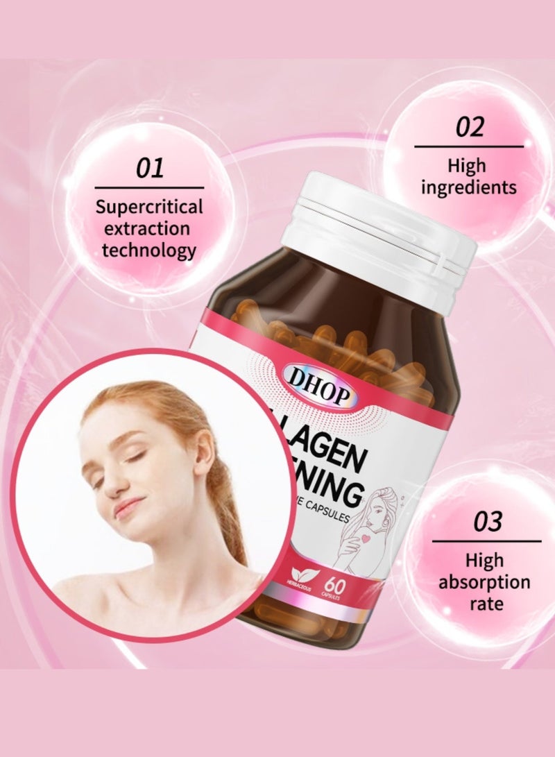 DHOP Collagen Glutathione Capsules 30000mg 60 Capsules Effective Whitening Supplement Antioxidant Anti Aging - Image 5