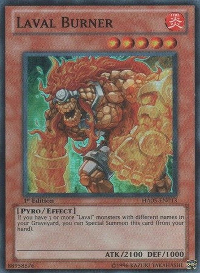 YU-GI-OH! - Laval Burner (HA05-EN013) - Hidden Arsenal 5-1st Edition - Super Rare