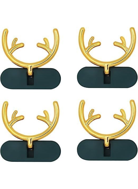 Quince Store Quince Store Enterprise Antler Hook Cord Organizer for Cord Multifunctional Plug Wire Holder HoleFree Clamp Cable Plugs Antler Hook Organizer for Kitchen Appliances 2 pcs  - Image 1
