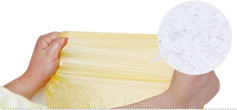 Yellow Drawstring Trash Bags Rubbish Garbage Bags - Image 2