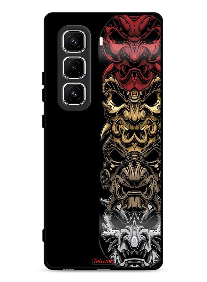 Tolwak Infinix Hot 50 Pro 4G Protective Case Cover Heads Art - Image 1