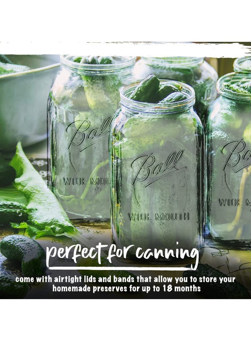 SYOSI - Glass Ma son Jars, Canning Jars Jelly Jars with Airtight lids for Canning, Preserving, Meal Prep, Overnight Oats, Jam 32, BALL, 3, Ma son Jars - Image 1