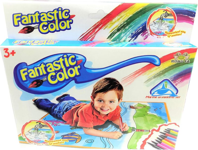 RONG FA Fantastic Color Drawing Mat with Sketch for Kids Small Size - Image 1