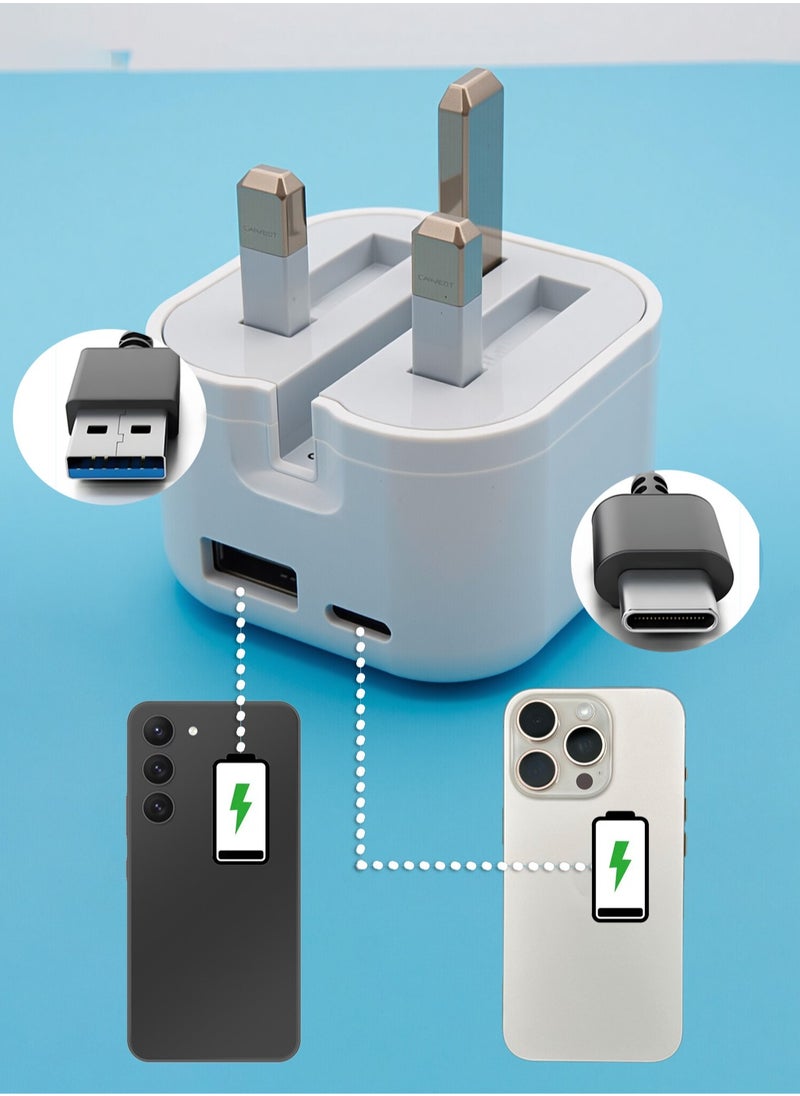 35W Fast Charger Adapter for iPhone 16/16 pro/15/15 pro max - Double Port USB C+A Wall Charger Adapter Set with USB C Cable Compatible with iPhone 16/16 pro/15/15 pro max/14/14 Pro/14 Pro Max/13/12/SE2020/11/XR/XS Max/X/iPad & Android Devices