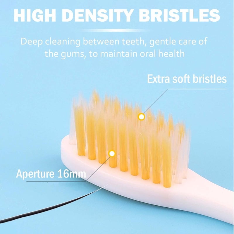 DreamAug 2Pcs Travel Toothbrush Soft, Folding Toothbrush, Portable Small Toothbrushes for Travel Camping Hiking - Image 5