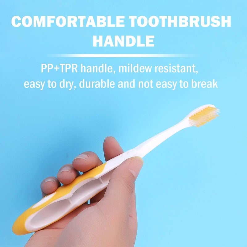 DreamAug 2Pcs Travel Toothbrush Soft, Folding Toothbrush, Portable Small Toothbrushes for Travel Camping Hiking - Image 4