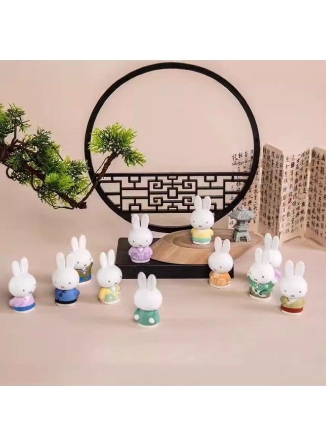 Generic - Genuine Miffy Antique Series Blind Box Tide Play Hand-made Peripheral Gifts Cute Doll Desktop Ornaments Wholesale-Color:Miffy Tulip Series Blind Box [please Take 6 Pieces Of The End Box] - Image 1