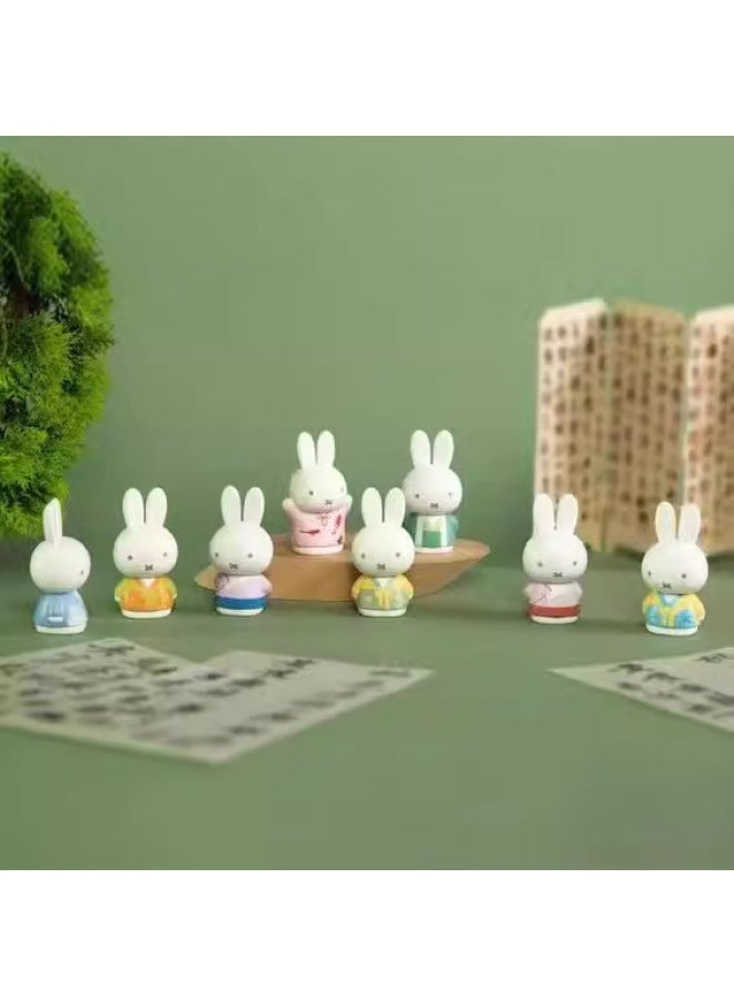 Generic - Genuine Miffy Antique Series Blind Box Tide Play Hand-made Peripheral Gifts Cute Doll Desktop Ornaments Wholesale-Color:Miffy Tulip Series Blind Box [please Take 6 Pieces Of The End Box] - Image 1