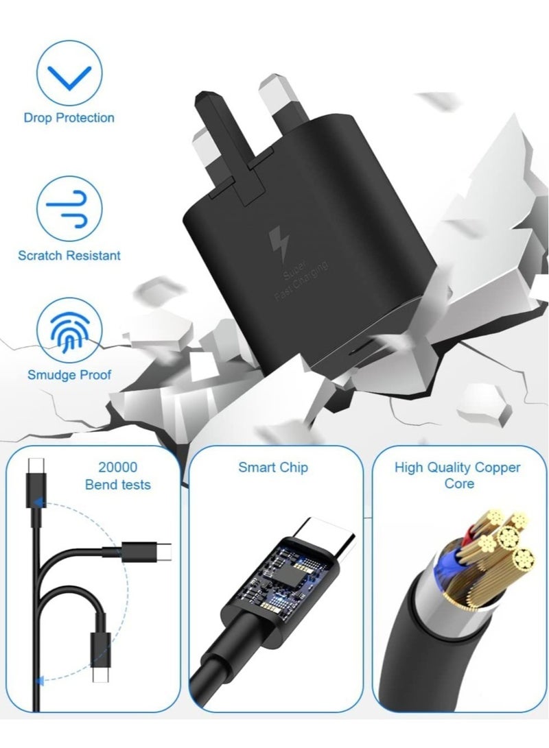"45W USB-C Charger with 1.5m Cable – Super Fast PD3.0 & PPS Charger for Samsung Galaxy S22/S22+/S21/S21 FE/S21 Ultra/S20/A23/A32/A33/A53/A73" - Image 2