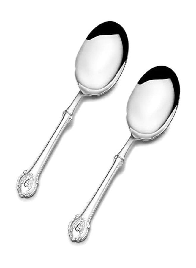 Wallace Napoleon Bee 18/10 Stainless 9-3/4" Large Serving Spoon (Set of Two) - Image 1