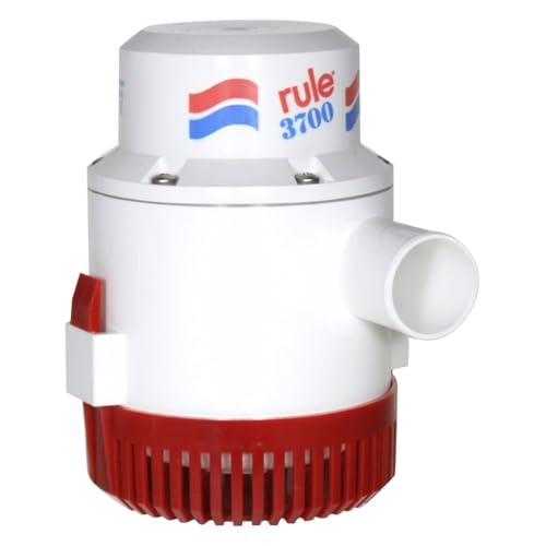 Rule مضخة بيلج ثقيلة الوزن Rule 14A-6UL، 3700 GPH، غير أوتوماتيكية 12 فولت، مع أسلاك بطول 6 أقدام مدرجة من UL - Image 2