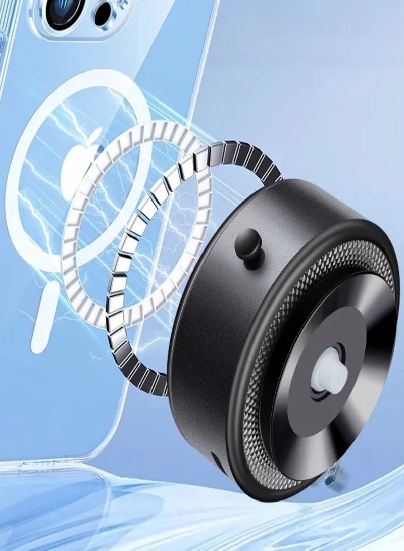 PRASONX MagSafe Magnetic Car Phone Holder works with Suction, Magnet Mount Anywhere, Magnetic Holder works with Charging Up to a week. Black - Image 3