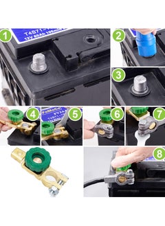 SANMUGEED 2PCS Top Post Battery Disconnect Switch for Car Auto Truck Boat RV ATV, 12V 24V Battery Cutoff Switch, Heavy Duty Battery Isolator Switch, 125/500 Amps  - Image 4
