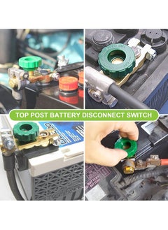 SANMUGEED 2PCS Top Post Battery Disconnect Switch for Car Auto Truck Boat RV ATV, 12V 24V Battery Cutoff Switch, Heavy Duty Battery Isolator Switch, 125/500 Amps  - Image 5