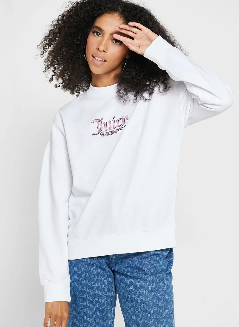 Juicy Couture Graphic Round Neck Sweatshirt