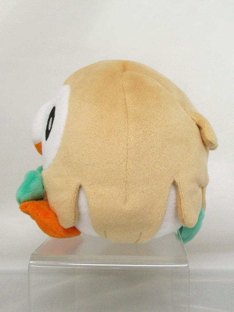 Sanei PP54 Rowlet Pokemon All Star Collection Stuffed Plush, 4.5" - Image 3