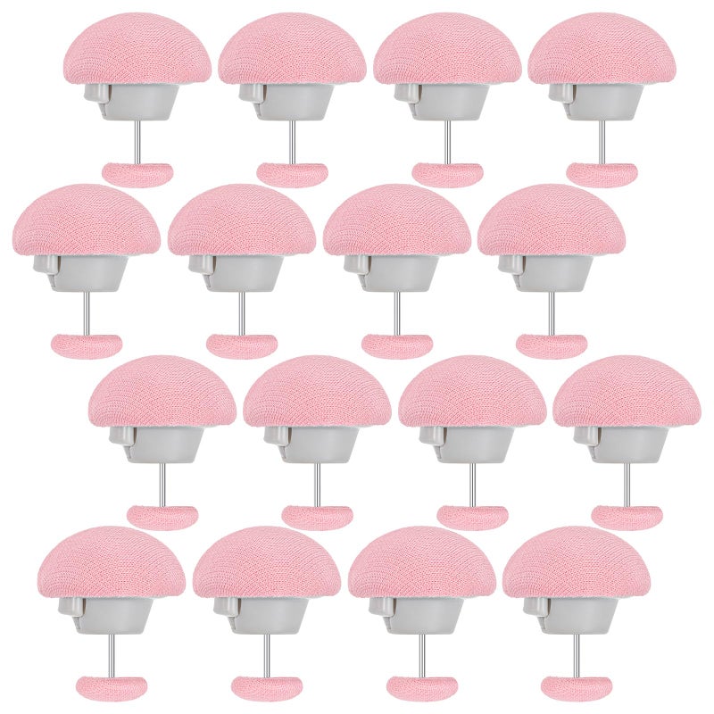 JIYIN 16Pcs Duvet Pin Duvet Clips, Pink Duvet Snaps Comforter Clips for Duvet Covers Hold on Duvet Button Fasteners Quilt Holder Cute Duvet Snaps Bedding Accessories for Curtains Quilts Cushions - Image 1