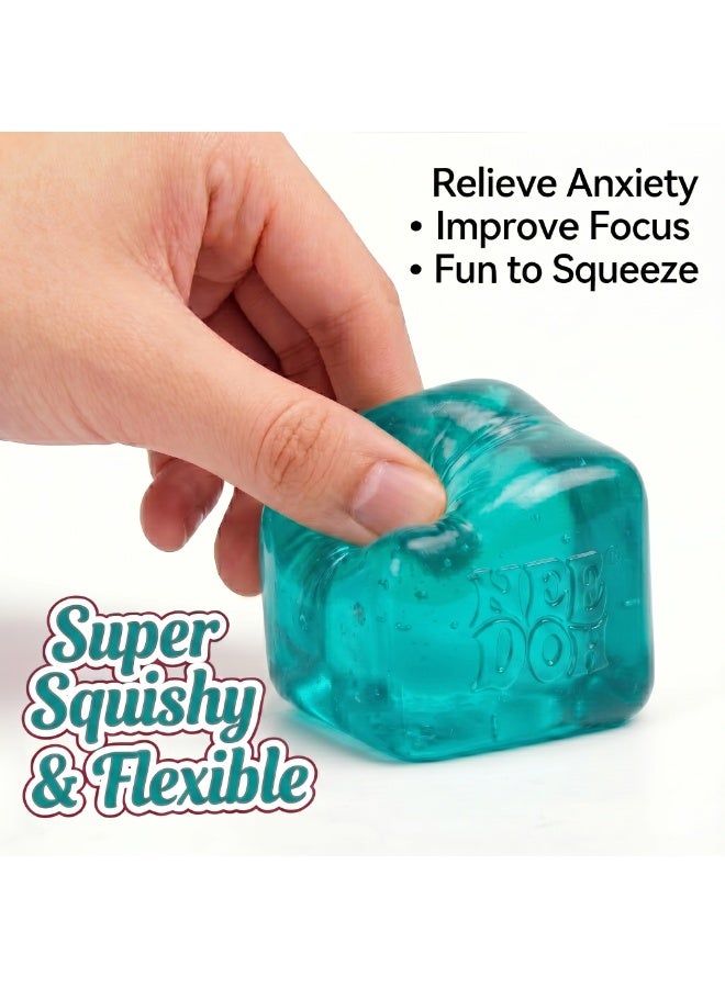NeeDoh Sensory Stress Cube – High-Density Gel Filled Squishy Fidget Toy for Kids & Adults | Premium Matte Texture Stress Ball for Anxiety Relief & Autism Support | Durable Office Desk Decompression Accessory - Image 4