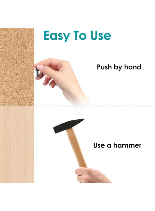 50Pcs Picture Hanging Hooks for Cork Board, Wooden Wall, Drywall, Renter Friendly Heavy Duty Thumbtacks for Photos, Posters, Art, Wall Hangings Decor Kit - Image 3