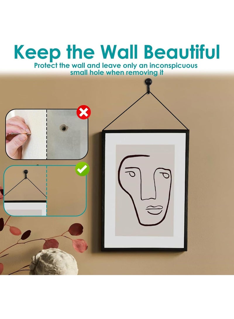 50Pcs Picture Hanging Hooks for Cork Board, Wooden Wall, Drywall, Renter Friendly Heavy Duty Thumbtacks for Photos, Posters, Art, Wall Hangings Decor Kit - Image 4