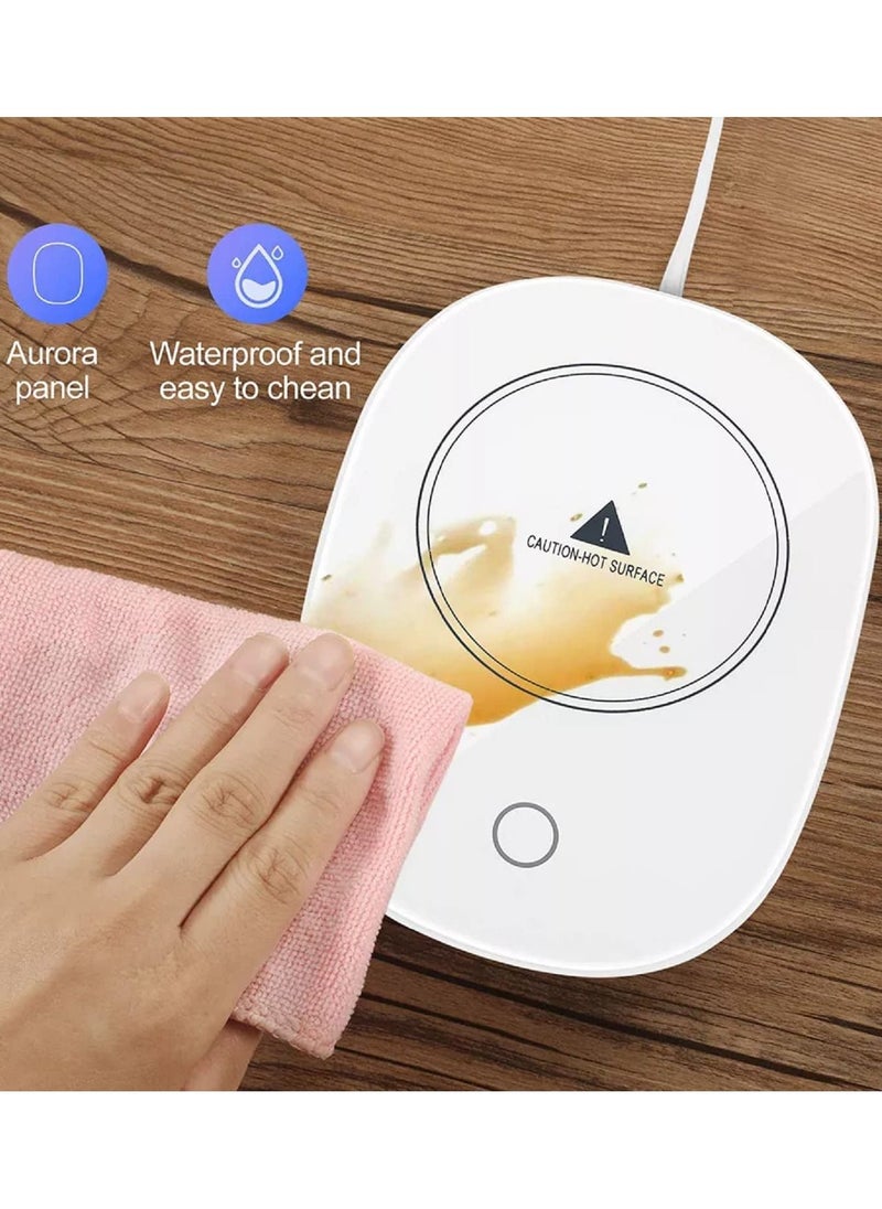 Lucky Coffee Mug Warmer, Cup Heater for Desk Coffee Warmer Beverage Warmer Automatic Thermostatic Smart Cup Heater for Coffee, Milk, Tea, Cocoa, Water, Home and Office Use Cup Spoon  - Image 4