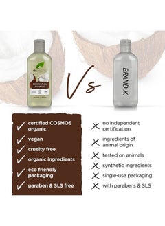 dr.organic Organic Doctor Organic Virgin Coconut Oil Shampoo, 9 fl.oz.  - Image 3