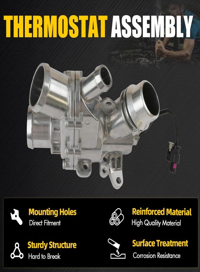 MILIPARTS Upgrade Aluminum Engine Thermostat Housing Compatible With LAND ROVER Replace LR117568 AJ813902 AJ813986 - Image 4