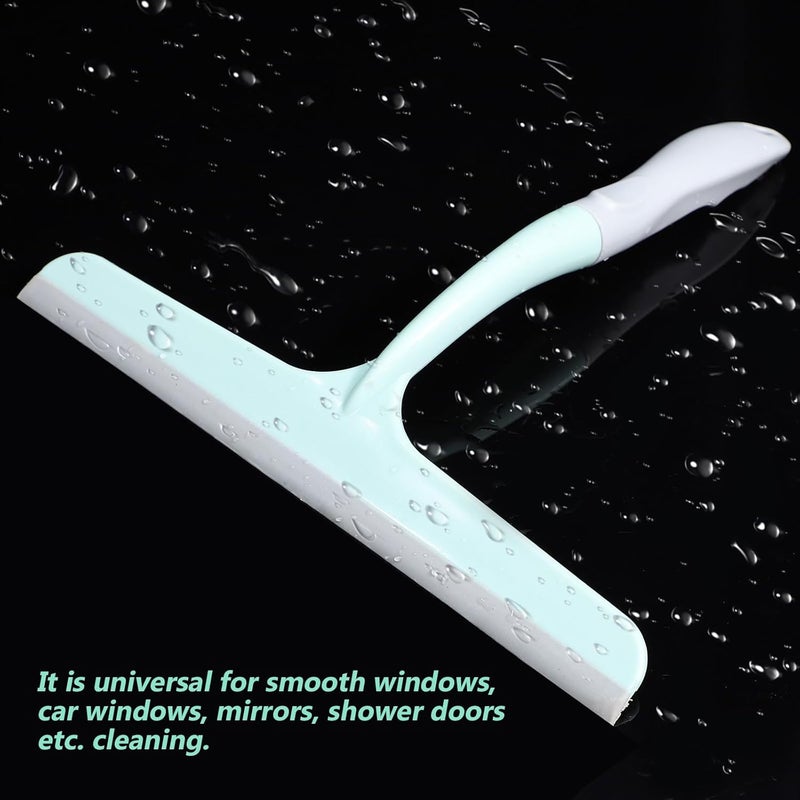 Healeved 4 Pieces Shower Squeegee for Tile and Shower Doors with 4 Hanging Hooks, Bathroom Window Cleaning Kit for Glass, Tile, and Screen Surfaces, Portable Scraper Set for Bathroom - Image 5
