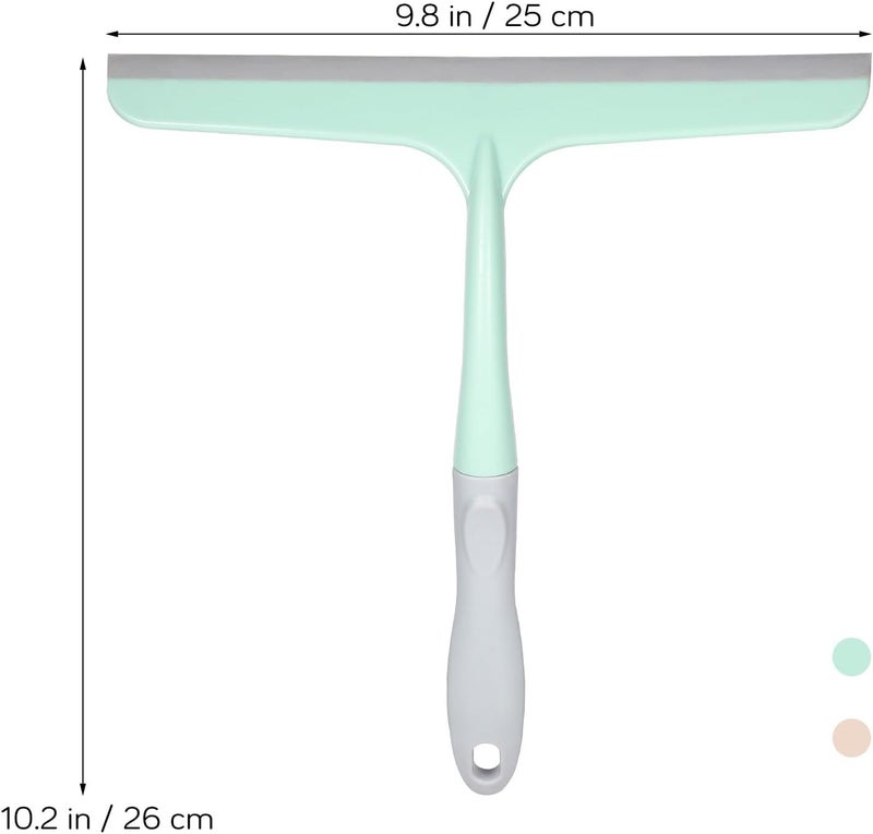 Healeved 4 Pieces Shower Squeegee for Tile and Shower Doors with 4 Hanging Hooks, Bathroom Window Cleaning Kit for Glass, Tile, and Screen Surfaces, Portable Scraper Set for Bathroom - Image 2