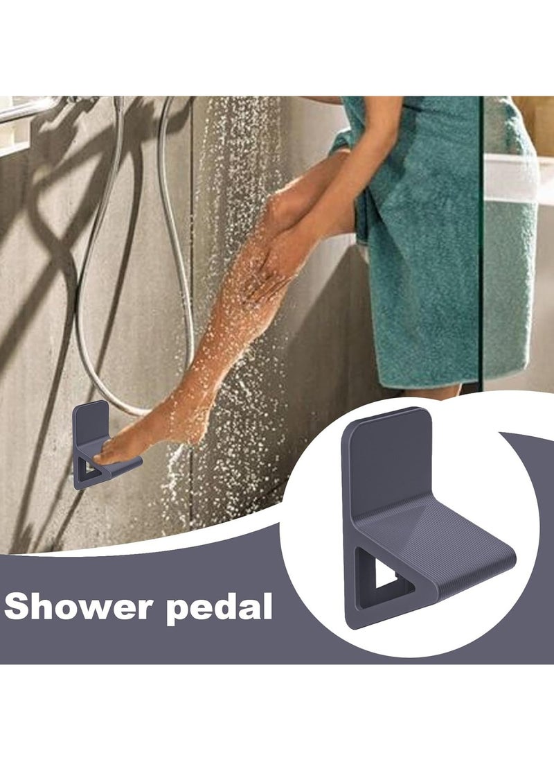 CMGTYYD 2Pcs Bathroom Pedal Shower Foot Rest For Shaving Legs, Ergonomic Shower Step Shaving Foot Rest, Anti-slip Wall Mounted Footrest Shaving Leg Aid Portable Bathroom Leg Assist  - Image 4