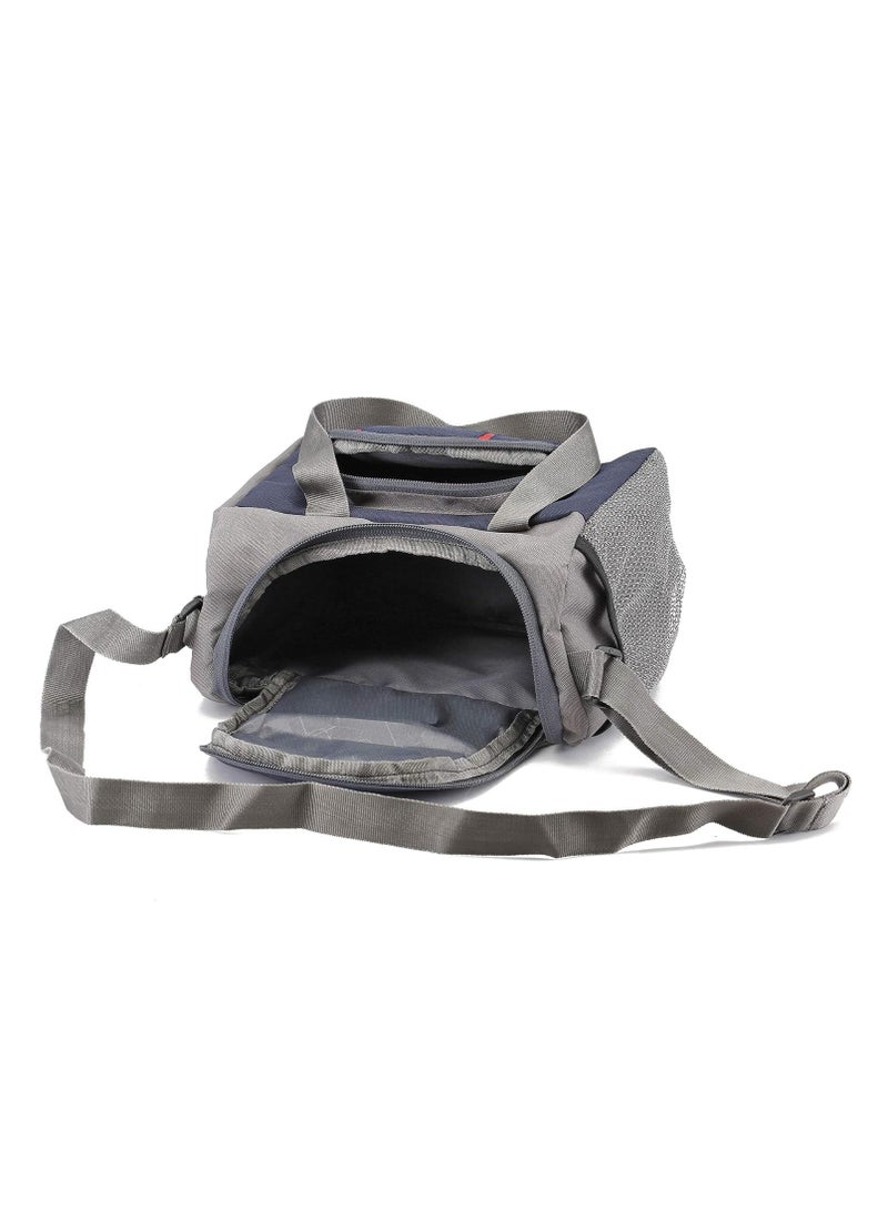 bayo Polyester Waterproof Lunch Tiffin Bag for School Office & Picnic 5 L (Navy Blue) - Image 3