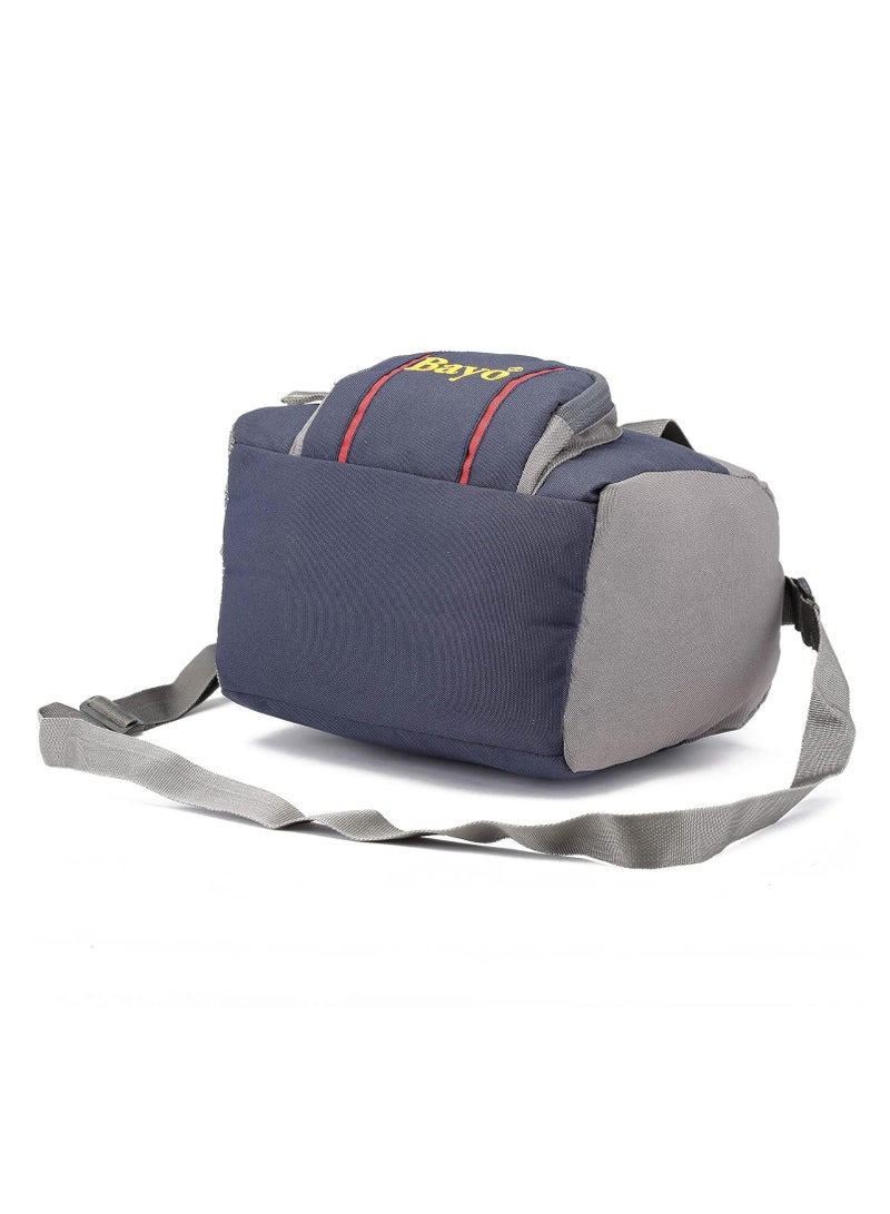 bayo Polyester Waterproof Lunch Tiffin Bag for School Office & Picnic 5 L (Navy Blue) - Image 2