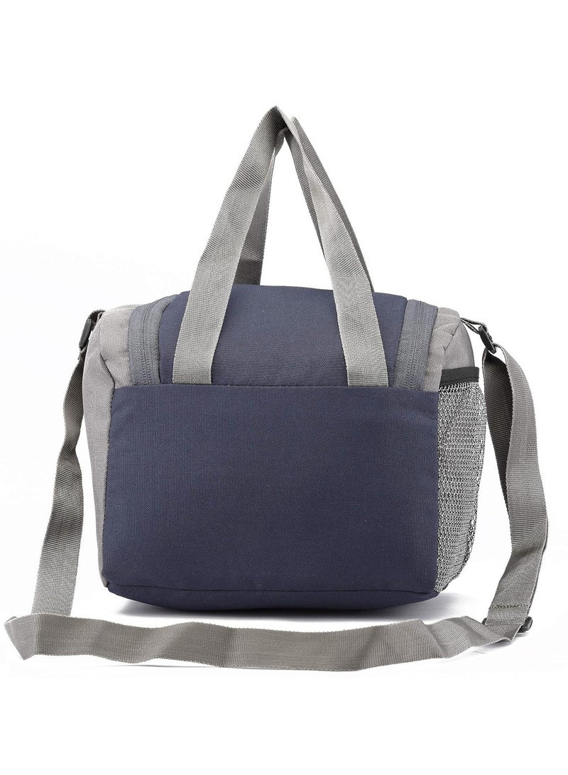 bayo Polyester Waterproof Lunch Tiffin Bag for School Office & Picnic 5 L (Navy Blue) - Image 4