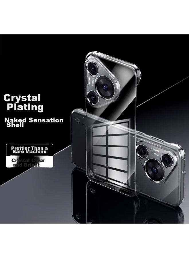 Stryfer Phone Case For Huawei Pura70, Huawei P70 Protective Cover, Ultra-thin Borderless High-end Style Simple Bare Phone Feel For Men And Women, Hard Shell - Ice Crystal Transparent - Image 1