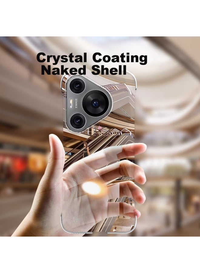 Stryfer Phone Case For Huawei Pura70, Huawei P70 Protective Cover, Ultra-thin Borderless High-end Style Simple Bare Phone Feel For Men And Women, Hard Shell - Ice Crystal Transparent - Image 2