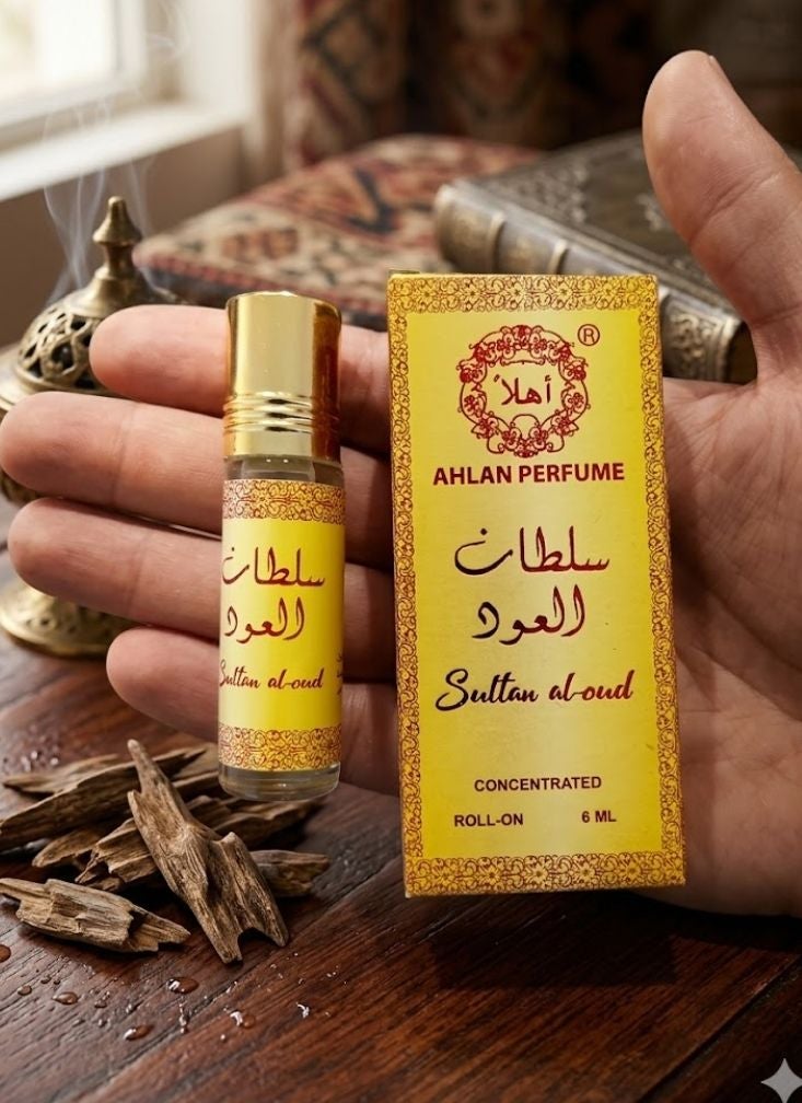 أهلاً زيت عطري مركز من أهل سلطان العود (6 مل) - عطر عود تقليدي خالٍ من الكحول - Image 2