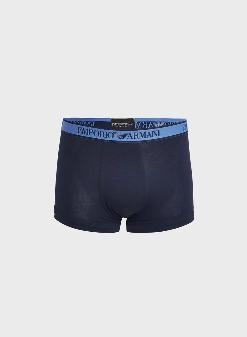 EMPORIO ARMANI 3 Pack Logo Band Assorted Trunks