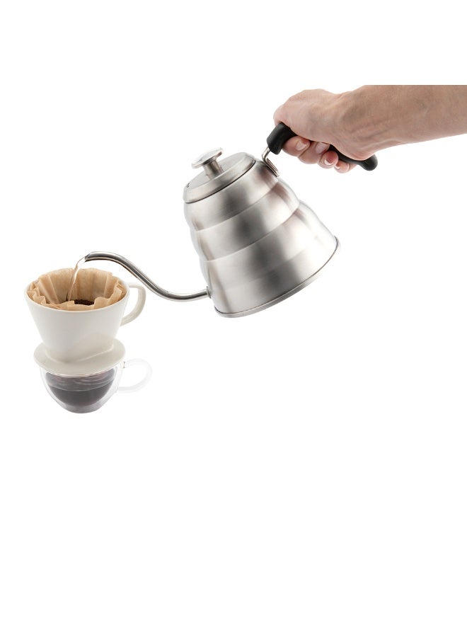 Restaurantware Restpresso 41 Ounce Gooseneck Kettle, 1 Dishwashable Pour Over Kettle - With Thermometer Lid, Non-Stick Coating, Stainless Steel Stovetop Kettle, Built-In Handle, - Image 2