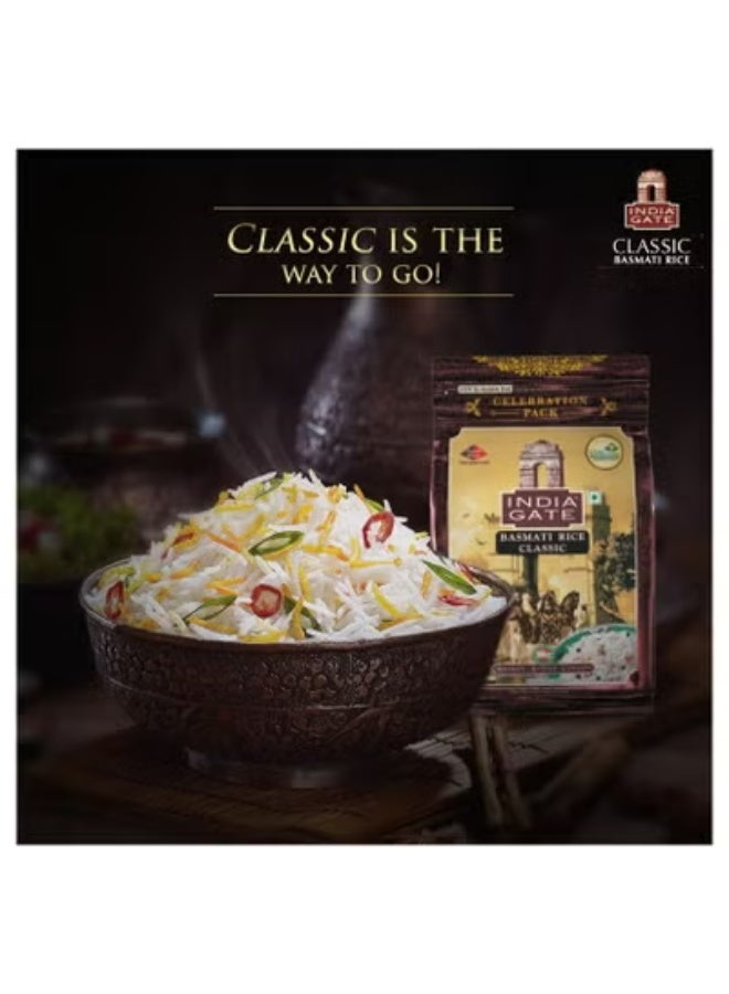 إنديا جايت أرز بسمتي كلاسيكي 1 كجم × عبوة من 3 قطع - Image 4