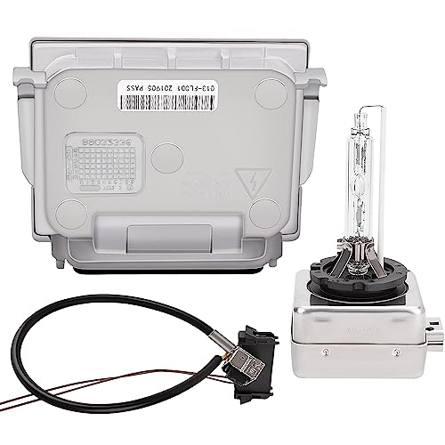 Yikesai 89034934 4L0907391 4L0907391A Xenon HID Headlight Ballast with Igniter and D1S Bulb - Compatible with Jeep Grand Cherokee, Buick Enclave, Audi Q7, BMW 1-Series, GMC Acadia, VW Passat - Image 1