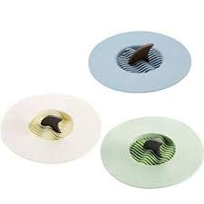 CONNECTWIDE CONNECTWIDE Silicon Strainer Shark Bath Sink Drain Outlet Drainage Groove Green  - Image 1