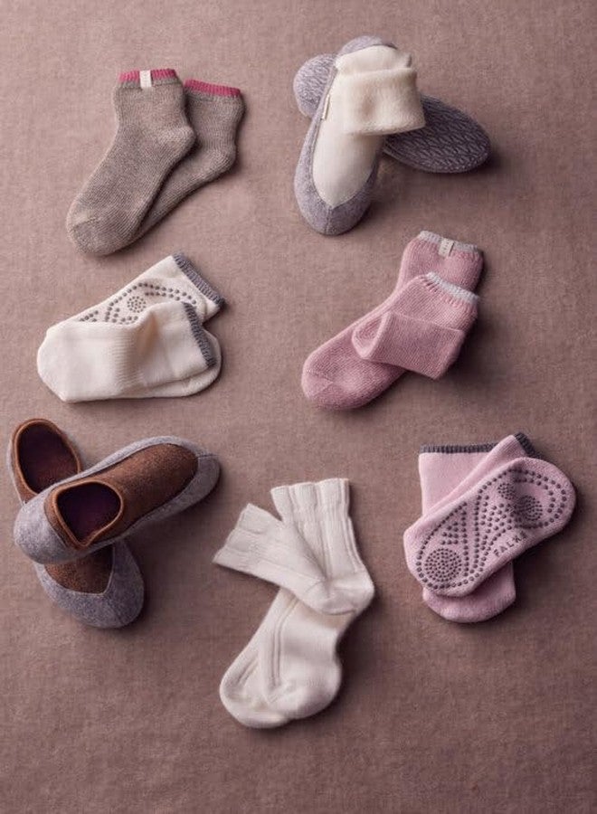 فلايك جوارب منزلية نسائية من فالك، دافئة ومريحة، مصنوعة من القطن والصوف الميرينو، مناسبة لفصلي الشتاء والخريف، مزودة بنعل مانع للانزلاق، لون أبيض (أبيض كريمي 2049)، مقاس 8-10.5، زوج واحد - Image 5