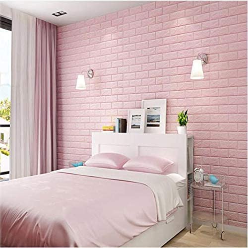 Barebeauty Wall Stickers Wallpaper DIY Decal (70x 77 cm 5.8 sq.ft. Each Sheet) 3D Frames PVC DIY Self Adhesive, (White) (3, Pink) - Image 4