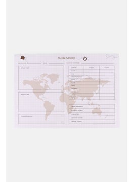 Muy Mucho Travel Planning 24,7 x 17,4cm, White  - Image 1