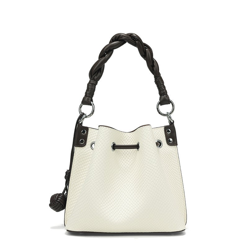 Contrast Color Bucket Niche Fashion Underarm Bag Casual Korean Style Shoulder Crossbody Bag Universal Women'S Bag - Image 4