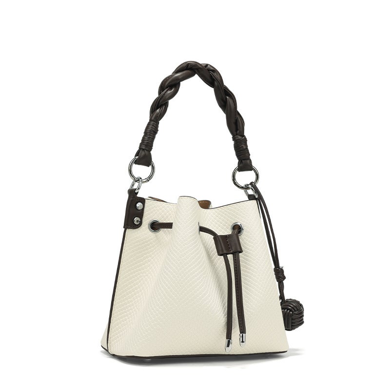 Contrast Color Bucket Niche Fashion Underarm Bag Casual Korean Style Shoulder Crossbody Bag Universal Women'S Bag - Image 1