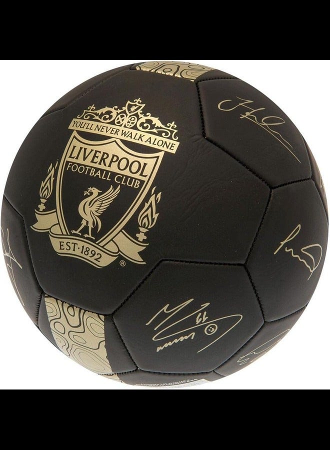 كرة قدم ليفربول فانتوم سيجنتشر، أسود/ذهبي، 5