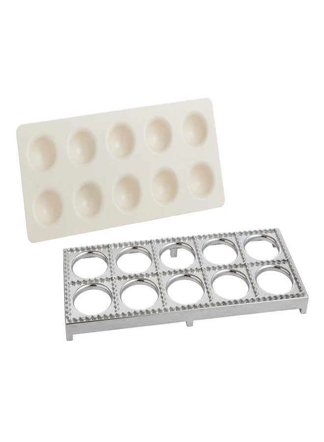 Fante's Fante’s Jumbo Ravioli Maker, Fluted 2.5-Inch Square Shape, For Homemade Pasta, Everyday Meals, Entertaining, And Holidays - Image 3