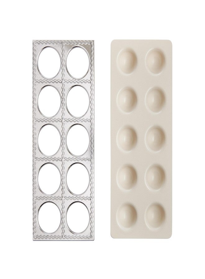 Fante's Fante’s Jumbo Ravioli Maker, Fluted 2.5-Inch Square Shape, For Homemade Pasta, Everyday Meals, Entertaining, And Holidays - Image 1